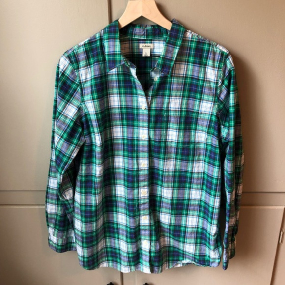 L.L. Bean Tops - L.L. Bean Plaid Button Down